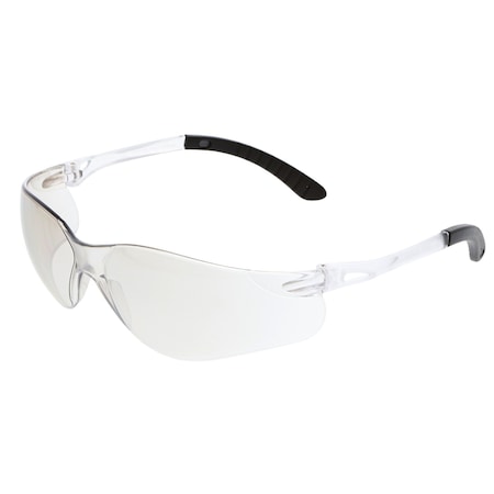 Mcr Safety Sentinel, Safety Glasses, Anti-Scratch, I/O Clear Mirror Lens, Clear Frame, Frameless, 12 PK 90805